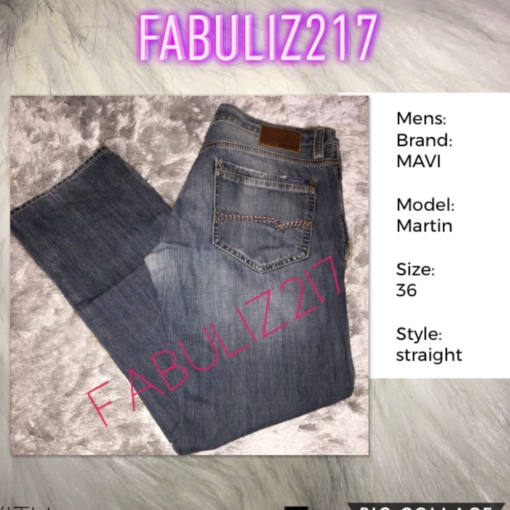 Mavi men’s  size 36/32 'Martin' Straight Leg Jeans